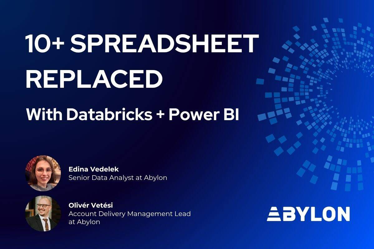 10+ spreadsheets replaced with Databricks and Power BI for automated data lineage, presented by Abylon